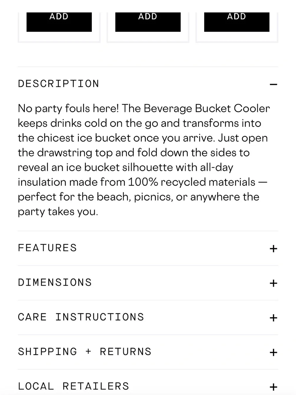 Corkcicle Blush Pink Beverage Bucket Bag